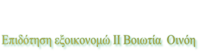 Επιδότηση εξοικονομώ ΙΙ Βοιωτία  Οινόη