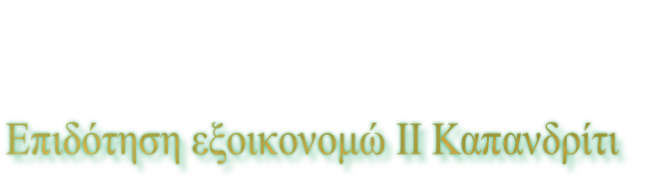 Επιδότηση εξοικονομώ ΙΙ Καπανδρίτι