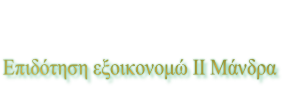 Επιδότηση εξοικονομώ ΙΙ Μάνδρα