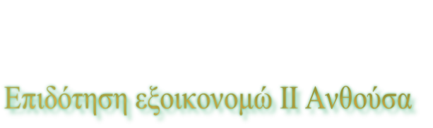 Επιδότηση εξοικονομώ ΙΙ Ανθούσα
