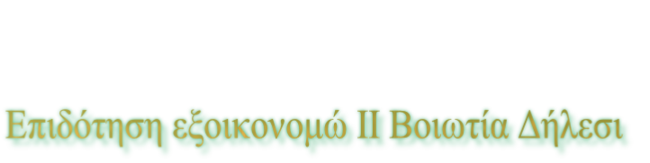Επιδότηση εξοικονομώ ΙΙ Βοιωτία Δήλεσι